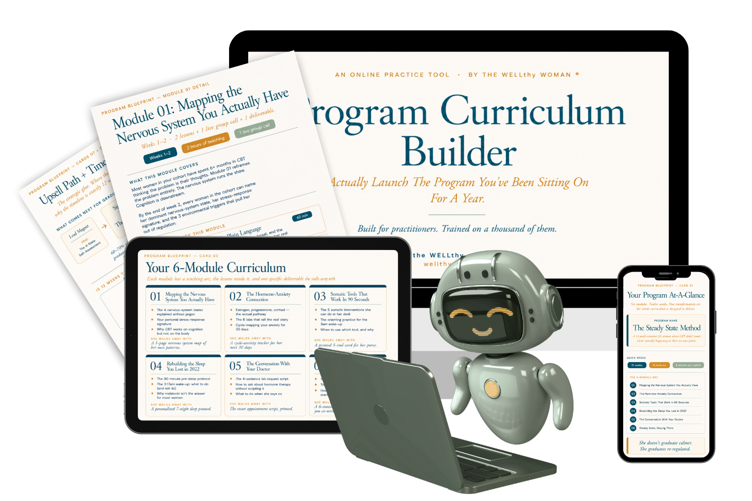Program Curriculum Builder product mockup
