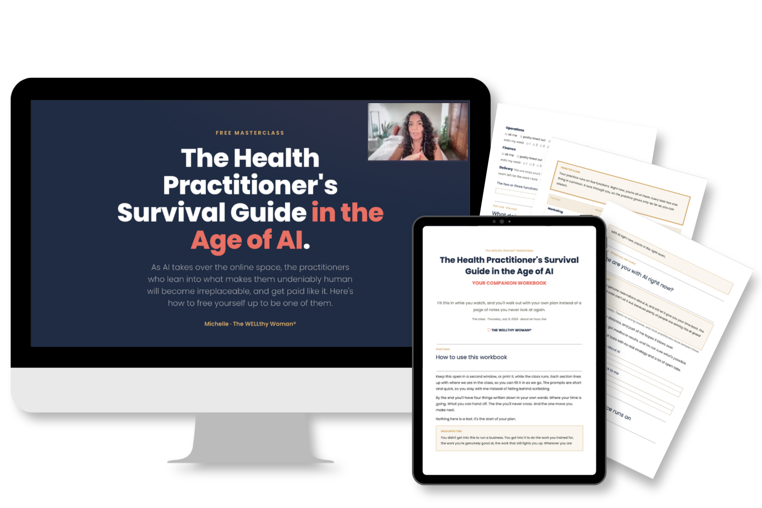 The Health Practitioner's Survival Guide in the Age of AI — free masterclass with Michelle